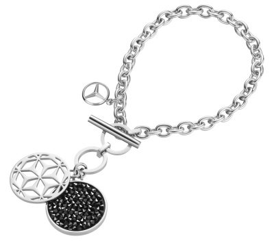 Женский браслет Mercedes Women's Bracelet Seoul, Silver / Black B66953118