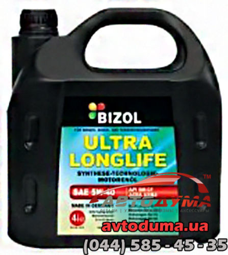 Bizol Ultra Longlife 5W-40, 4л