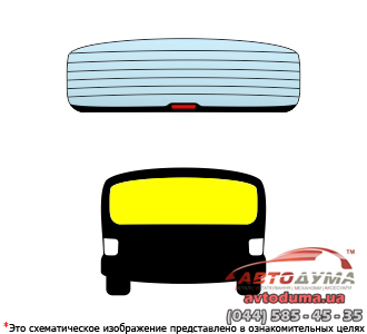 CITROEN BERLINGO, с 2008, заднее стекло, зеленое (solar control) CITROEN BERLINGO, с 2008, заднее стекло, зеленое (solar control)