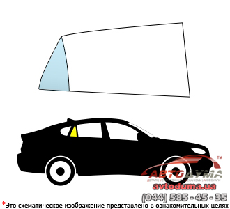 FORD FUSION, с 2002, правое боковое стекло, зеленое (solar control) FORD FUSION, с 2002, правое боковое стекло, зеленое (solar control)