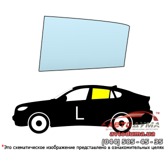 FORD FOCUS C-MAX, 2003-2010, левое боковое стекло, зеленое (solar control) FORD FOCUS C-MAX, 2003-2010, левое боковое стекло, зеленое (solar control)
