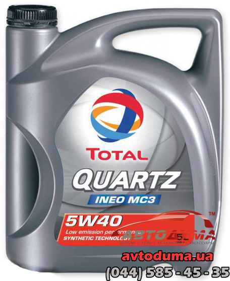 Total QUARTZ INEO MC3 5W-40, 5л