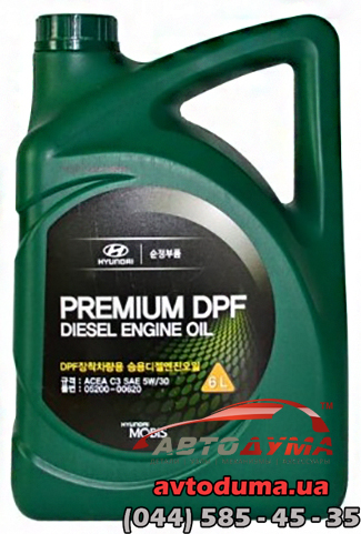 Kia Premium DPF Diesel 5W-30, 6л