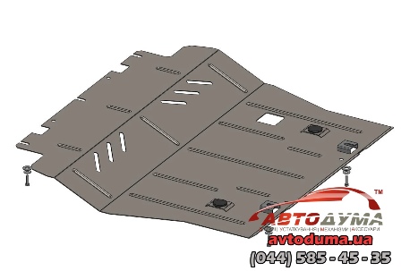 Защитный набор на Citroen Grand С4 Picasso, 2013 -, покрытие - Standart KOLCHUGA 1067500