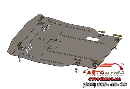Защитный набор на Daewoo Gentra, 2013 -, покрытие - Standart KOLCHUGA 1052300
