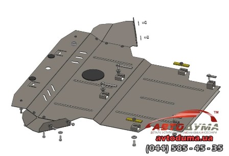Защитный набор на Skoda Superb I, 2001 - 2008, покрытие - Standart KOLCHUGA 1042700