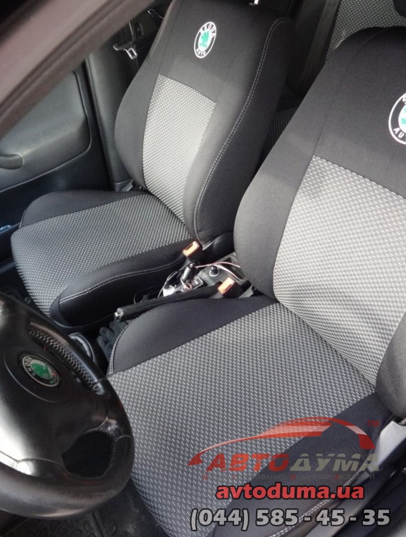 Комплект чехлов EMC-Elegant для SKODA Fabia (6Y) 2001-2007, седан (деленная спинка), автоткань 322 Комплект чехлов EMC-Elegant для SKODA Fabia (6Y) 2001-2007, седан (деленная спинка), автоткань 322
