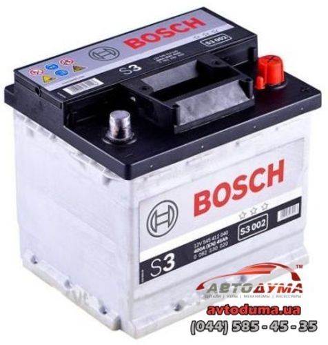 Аккумулятор BOSCH 6 СТ-45-R 0092S30020