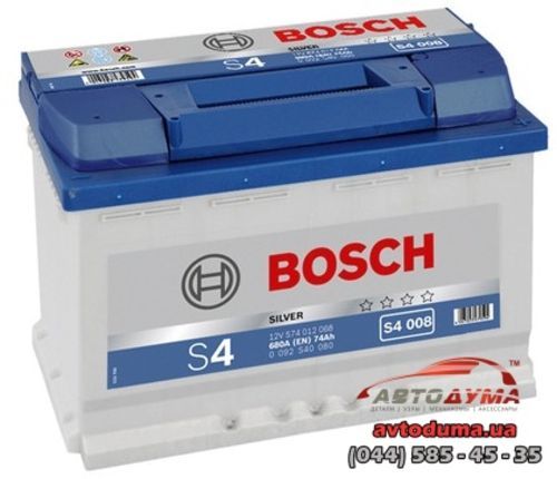 Аккумулятор BOSCH 6 СТ-74-R 0092S40080