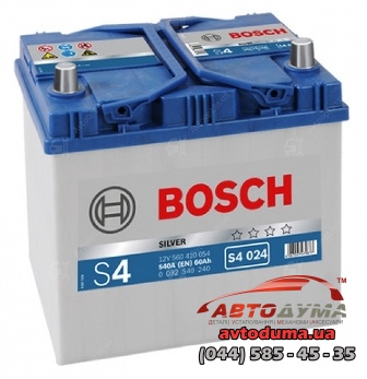 Аккумулятор BOSCH 6 СТ-60-R 0092S40240