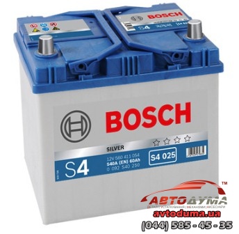 Аккумулятор BOSCH 6 СТ-60-L 0092S40250