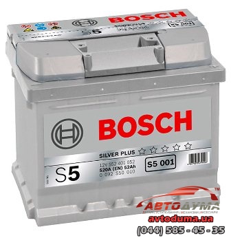 Аккумулятор BOSCH 6 СТ-52-R 0092S50010