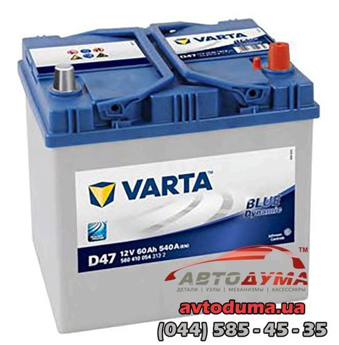 Аккумулятор Varta 6 СТ-60-R B560410054