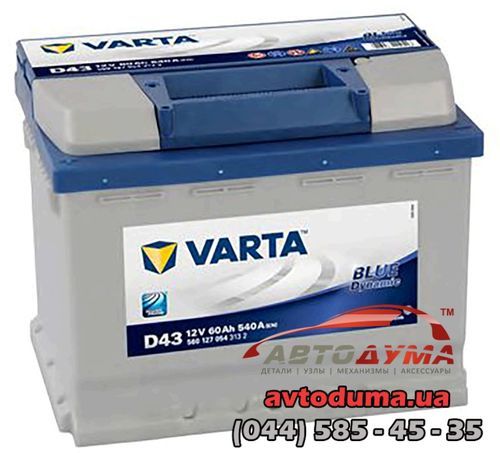 Аккумулятор Varta 6 СТ-60-L B560127054