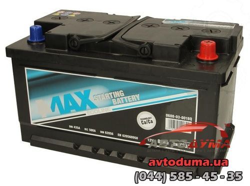 Аккумулятор 4Max 6 СТ-80-R 0608030018Q
