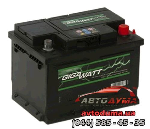 Аккумулятор GIGAWATT 6 СТ-60-R 0185756008