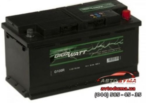 Аккумулятор GIGAWATT 6 СТ-100-R 0185760002