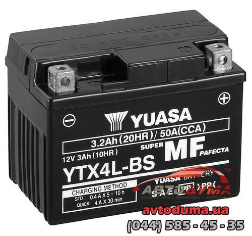 Аккумулятор YUASA 6 СТ-10-L YTX12BS