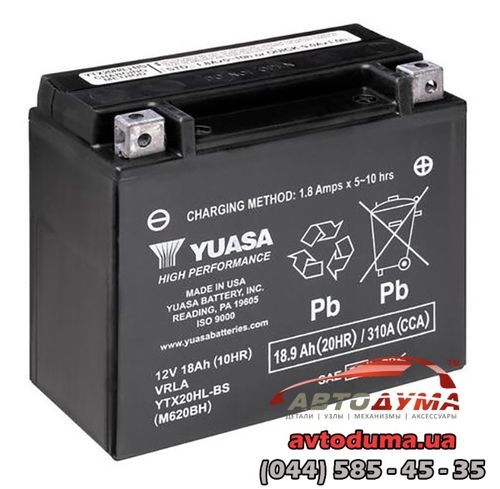 Аккумулятор YUASA 6 СТ-18-R YTX20HLBS