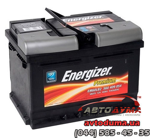 Аккумулятор Energizer Premium 6 СТ-60-R ENE060R05400782
