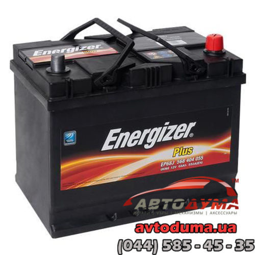 Аккумулятор Energizer Plus 6 СТ-68-R ENE068R05500786
