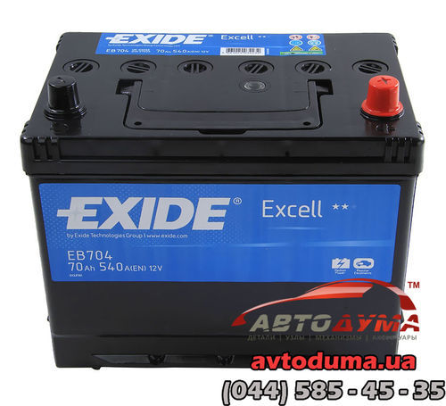 Аккумулятор Exide EXCELL 6 СТ-70-R EB704