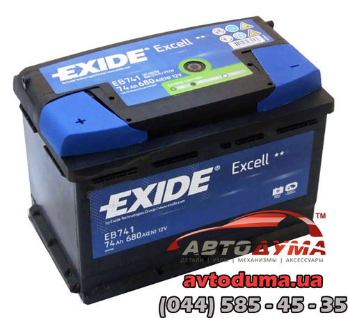 Аккумулятор Exide EXCELL 6 СТ-74-L EB741