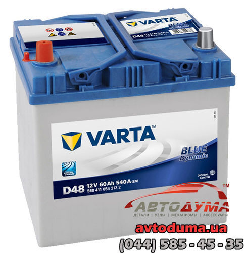 Аккумулятор VARTA BD 6 СТ-60-L 560411054