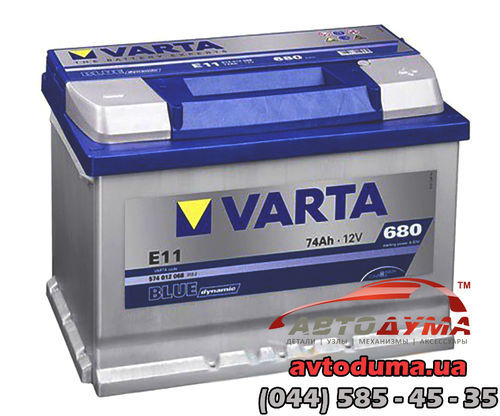 Аккумулятор VARTA BD 6 СТ-74-R 574012068