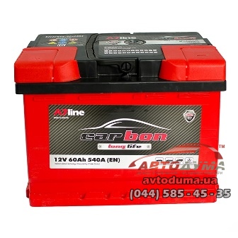 Аккумулятор CARBON 6 СТ-60-L CRB6001 Аккумулятор CARBON 6 СТ-60-L CRB6001