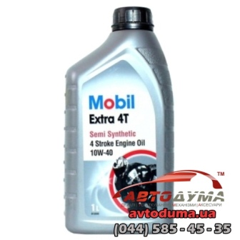 Mobil Extra 4T 10W-40, 1л Mobil Extra 4T 10W-40, 1л