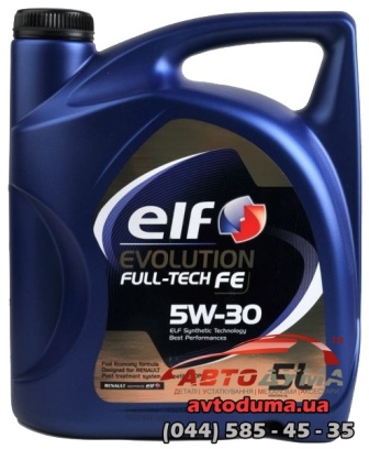 ELF EVOLUTION FULL-TECH FE 5W-30, 5л