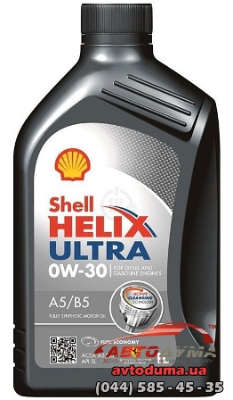 SHELL HELIX ULTRA A5/B5 0W-30, 1л