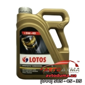 LOTOS SYNTHETIC TURBODIESEL PLUS CF 5W-40, 4л LOTOS SYNTHETIC TURBODIESEL PLUS CF 5W-40, 4л