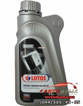 LOTOS Diesel Semisynthetic 10W-40, 1л LOTOS Diesel Semisynthetic 10W-40, 1л