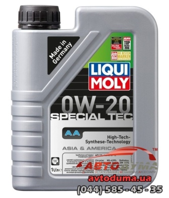Синтетическое моторное масло - SPECIAL TEC AA 0W-20   1 л.