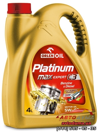 ORLEN PLATINUM MaxExpert C3 5W-40, 4л ORLEN PLATINUM MaxExpert C3 5W-40, 4л