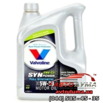 VALVOLINE SYNPOWER ENV C2 5W-30, 4л VALVOLINE SYNPOWER ENV C2 5W-30, 4л