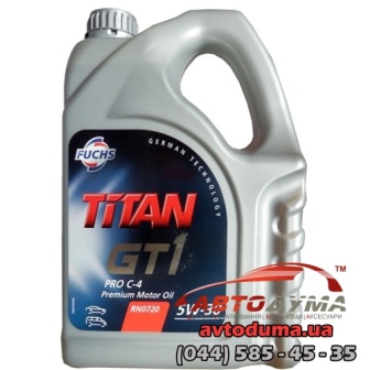 FUCHS TITAN GT1 PRO C-4 5W-30, 4л FUCHS TITAN GT1 PRO C-4 5W-30, 4л
