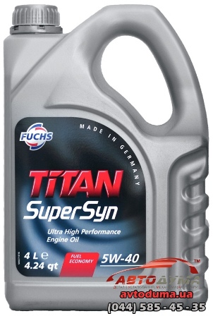 FUCHS TITAN SUPERSYN 5W-40, 4л