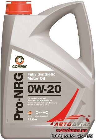 COMMA Pro-NRG 0W-20, 4л COMMA Pro-NRG 0W-20, 4л