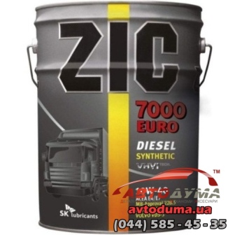 ZIC 7000 EURO 10W-40, 20л