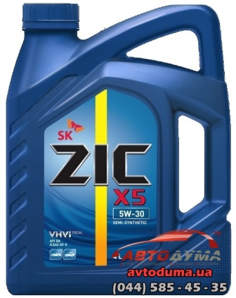 ZIC X5 5W-30, 4л ZIC X5 5W-30, 4л