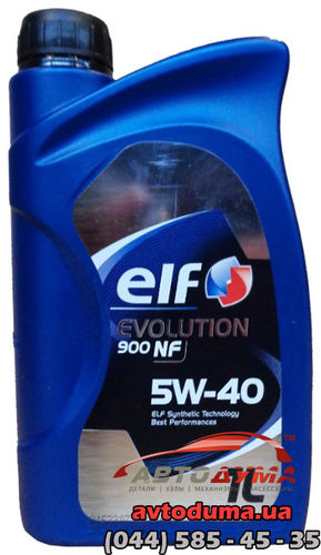 Elf EVOLUTION 900 NF 5W-40, 1л