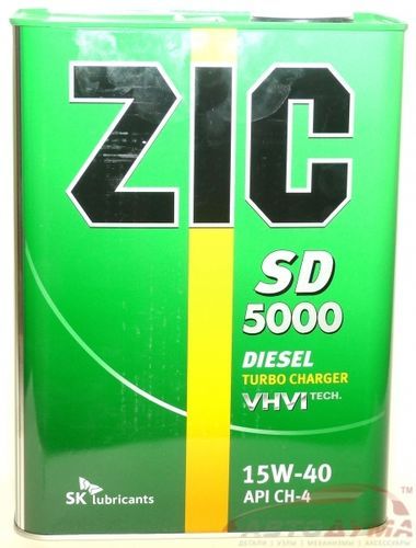 ZIC SD 5000 15W-40, 4л ZIC SD 5000 15W-40, 4л