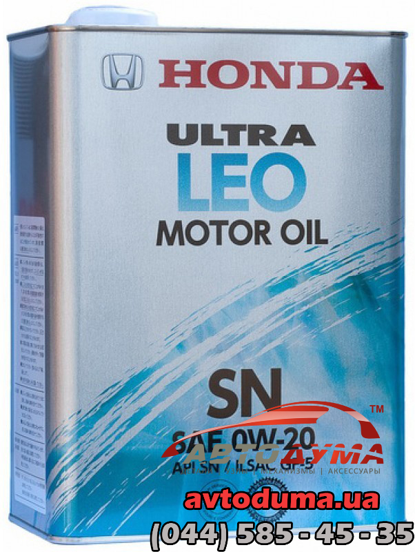 Honda Ultra LEO-SN 0W-20, 4л