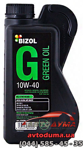 Bizol Green Oil 10W-40, 1л