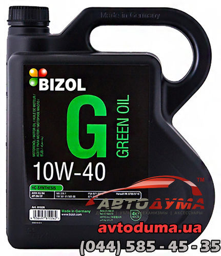Bizol Green Oil 10W-40, 4л