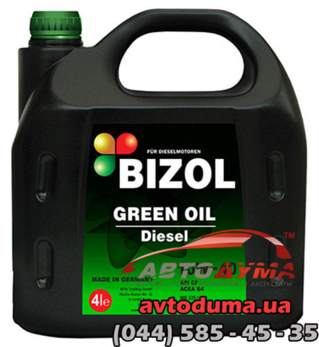 Bizol Green Oil Diesel 10W-40, 4л