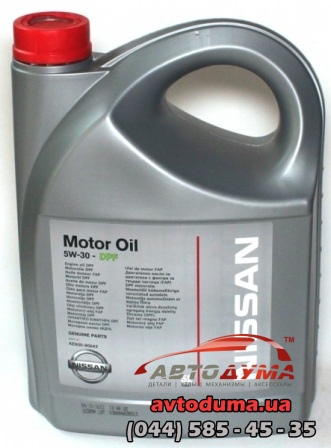 Nissan Motor Oil DPF 5W-30, 5л